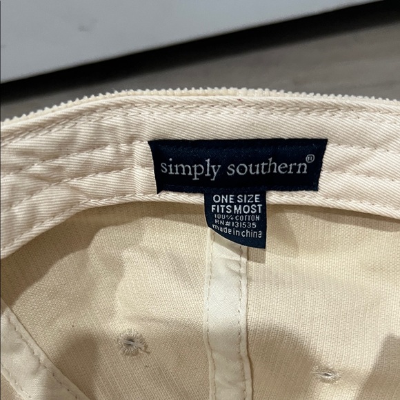 Simply Southern Corduroy Dog Mom Cap - Tan and Gold - Picture 6 of 6